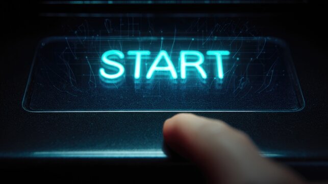 Finger on Start Interface Button