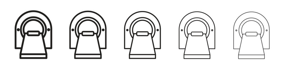 Tomography icon isolated silhouette on white background. Vector illustration.