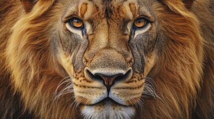 Fototapeta premium Close-up lion's face