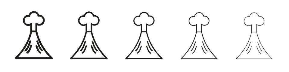 Volcano icon vector, Symbol, logo illustrations