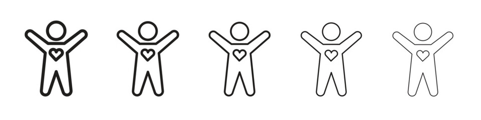 Wellness icon isolated silhouette on white background. Vector illustration.