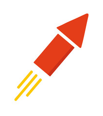 Abstract Red Yellow Shape, Modern Graphic Element, Geometric Design, Dynamic Form, Colorful Art