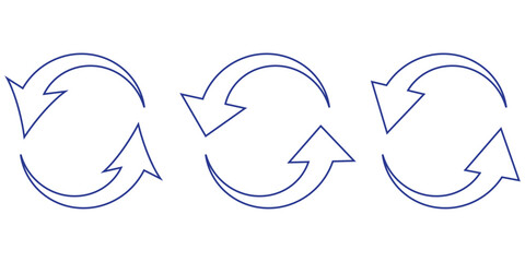 Black arrows set. Curved arrows. EPS 10