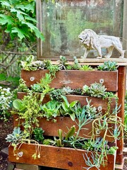 statue in the garden