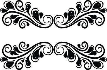 Elegant swirl line background