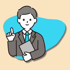 businessman with a briefcase