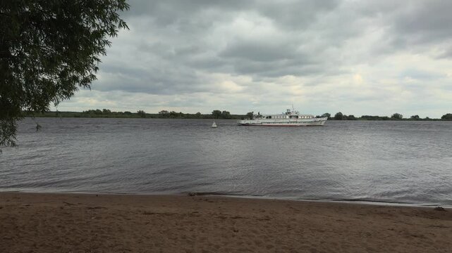 The source of the Volkhov River in Lake Ilmen, Novgorod Region