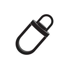 Carabiner Icon Illustration