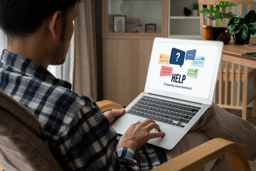 Help screen on the website provide answer to FAQ frequently asked question snugly with knowledge...