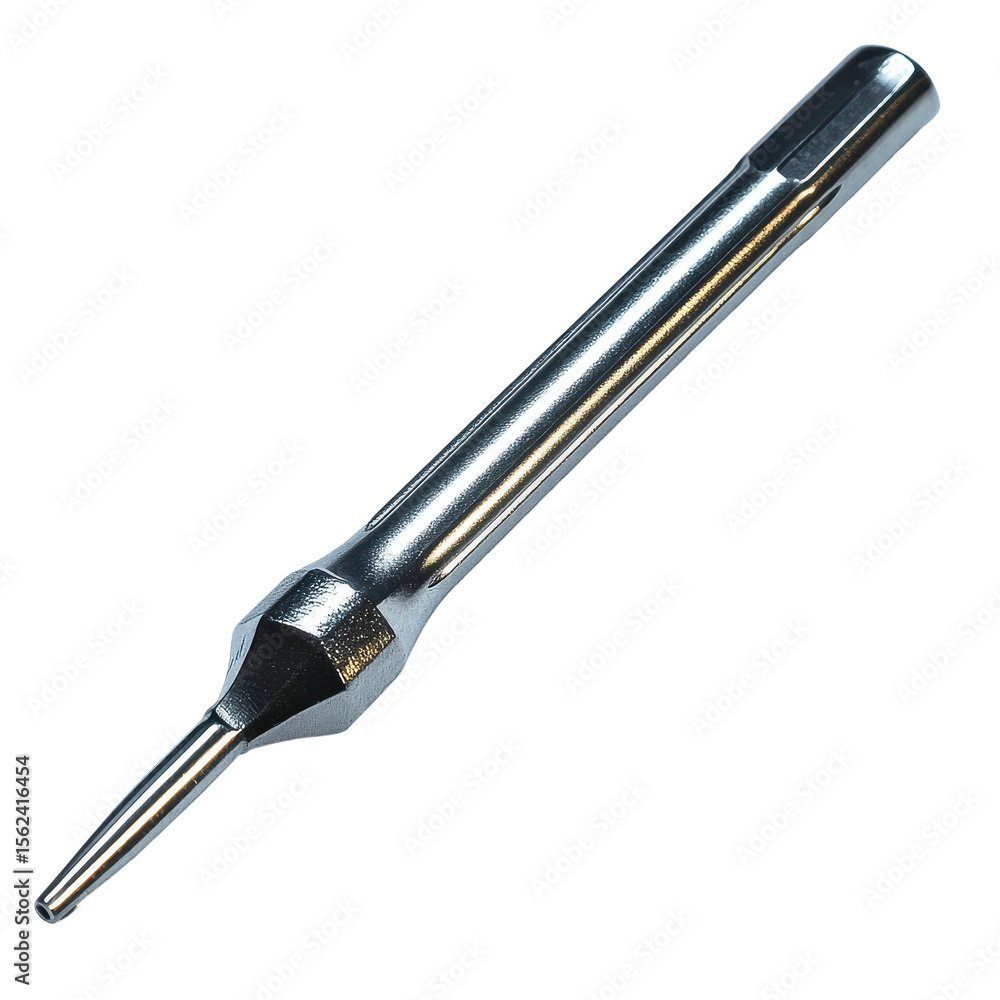 Poster metal screwdriver tool with slim profile isolated on transparent background for versatile use in rep