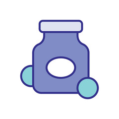 Vitamins  icon vector