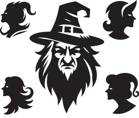 Witch Head silhouette 