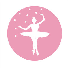 BALLET BAILARINA BAILE VECTOR LOGO MARCA GRÁFICA