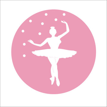 BALLET BAILARINA BAILE VECTOR LOGO MARCA GR&Aacute;FICA