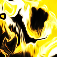 Abstract fluid art digital painting and dynamic swirling patterns with vibrant color transitions.