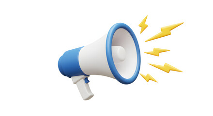 megaphone isolated on white background