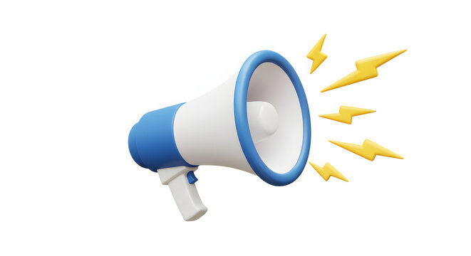 megaphone isolated on white background