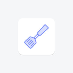 Spatula, vector, pixel perfect, illustrator file