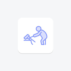 Stone Cutter, vector, pixel perfect, illustrator file