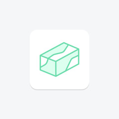 Marble Block, vector, pixel perfect, illustrator file