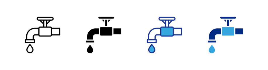 Faucet icons set.eps