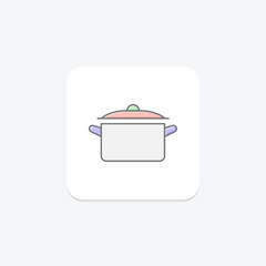 Enamel Pot, vector, pixel perfect, illustrator file