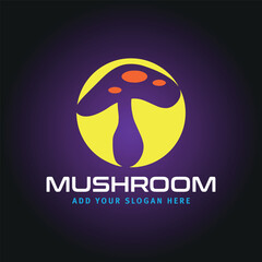 Obraz premium mushroom logo design vector
