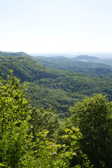  The panorama of landscape in Schwabische Alb, in the region of Goeppingen, Baden Wuerttemberg,...