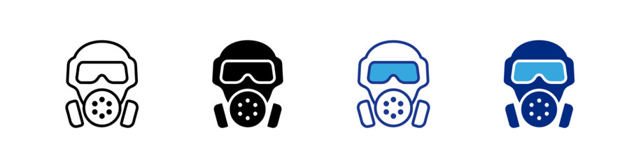 Gas Mask icons set.eps