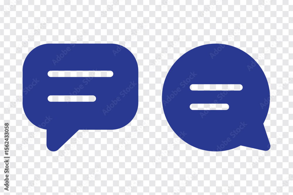 Poster comment icon. chat icons set. speech bubble sign and symbol. comment icons vector on transparent bac