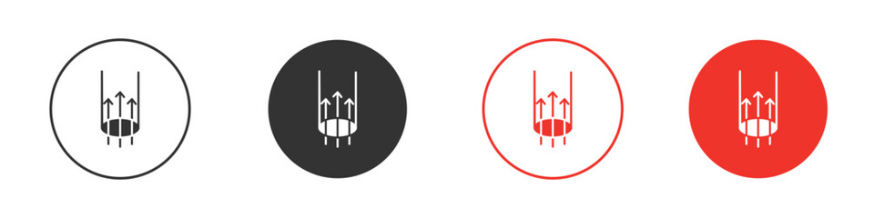Air suction icon. Black style vector icons. Isolated sign symbol