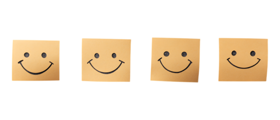 Pack Collection Boosting Customer Satisfaction Four Levels of Happiness set against transparent background