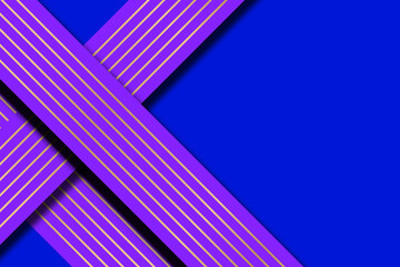 Abstract Purple and Blue Geometric Background Modern Luxury Design with Gold Accents.