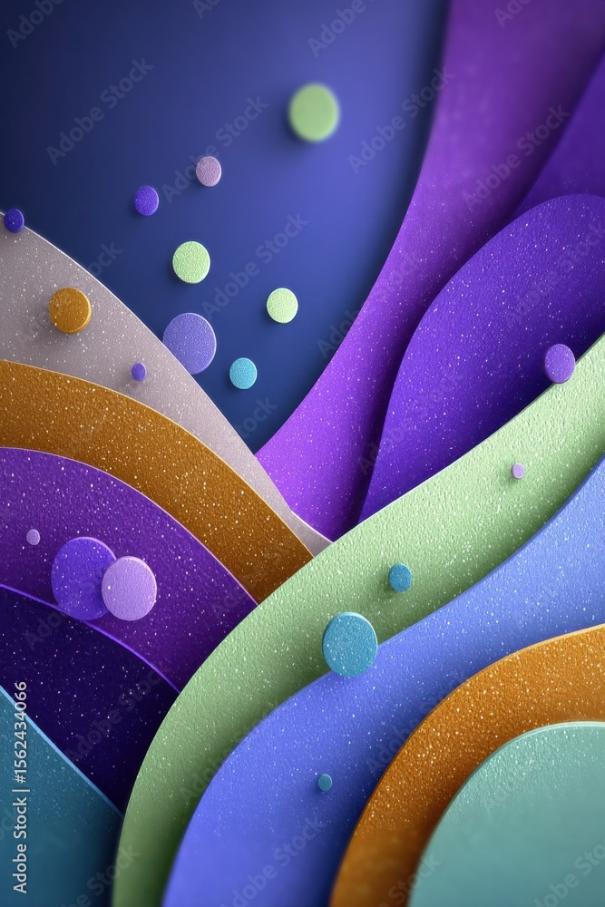 Poster abstract colorful gradient background with circular geometric patterns