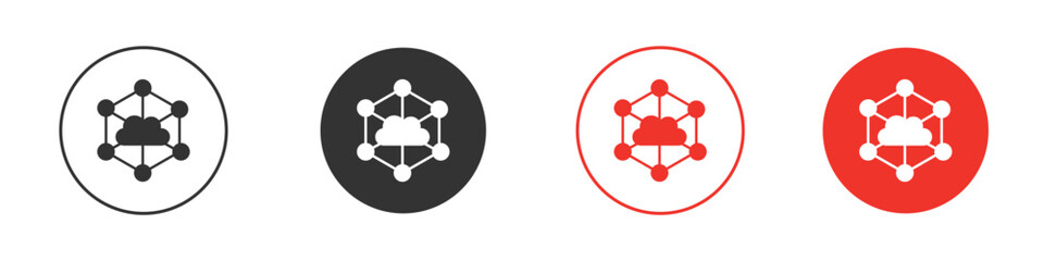 edge computing icon. Black style vector icons. Isolated sign symbol