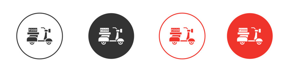 Food delivery icon vector, Symbol, logo illustrations