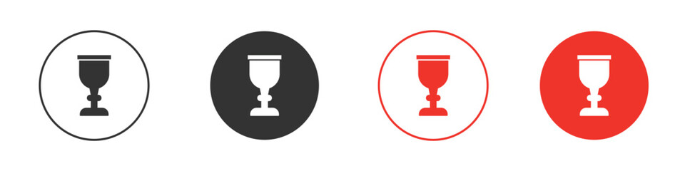 Goblet icon. Black style vector icons. Isolated sign symbol