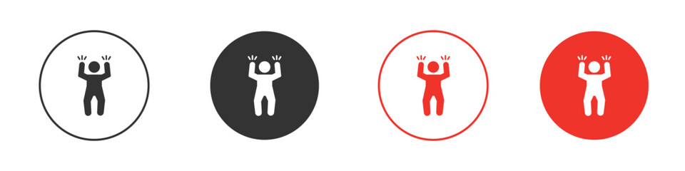 Irritated human icon. Black style vector icons. Isolated sign symbol