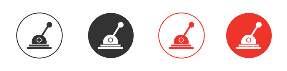 Lever icon. Black style vector icons. Isolated sign symbol