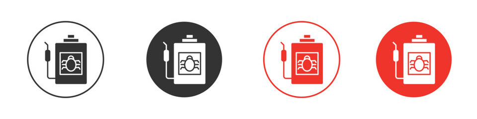 Pesticide icon. Black style vector icons. Isolated sign symbol