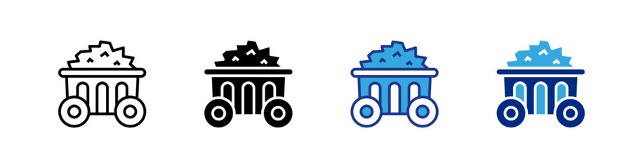 Mining Cart icon set.eps