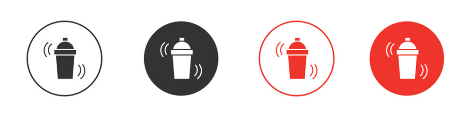 Shaker icon. Black style vector icons. Isolated sign symbol