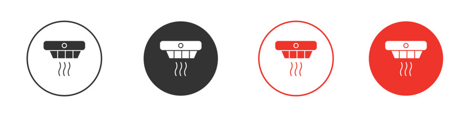 Smoke detector icon vector, Symbol, logo illustrations