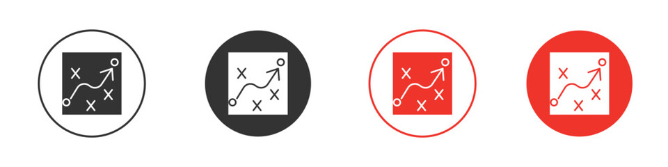 Tactical icon. Black style vector icons. Isolated sign symbol