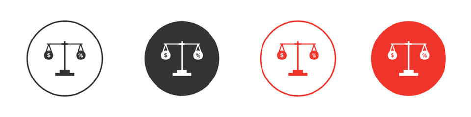 Taxes icon. Black style vector icons. Isolated sign symbol