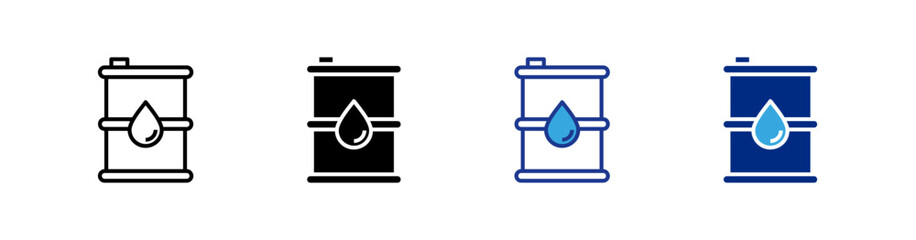 Oil Barrel icons set.eps