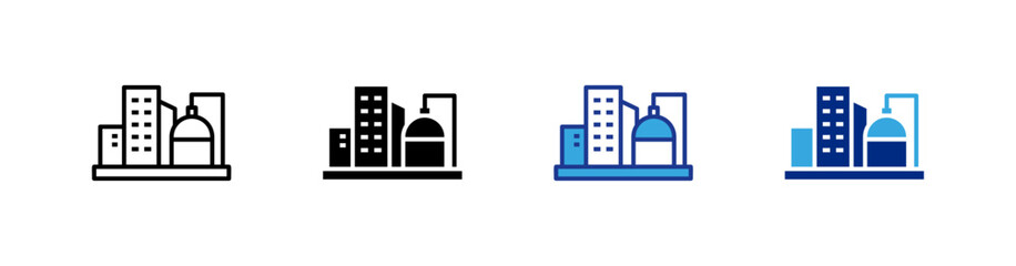 Oil Factory icons set.eps