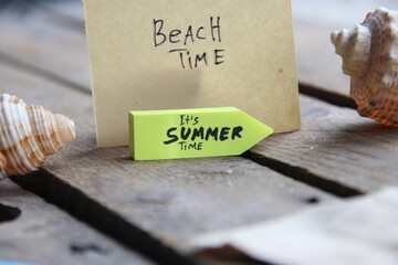 It's summer time, tropical season creative concept.