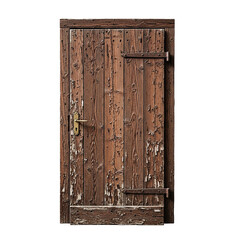 old wooden door isolated on white background,old wooden grocery door isolated on white background	