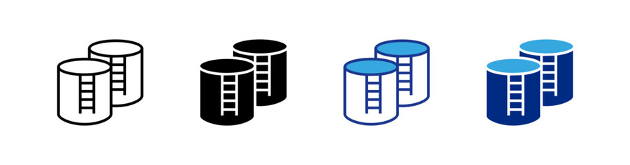 Oil Tank icons set.eps